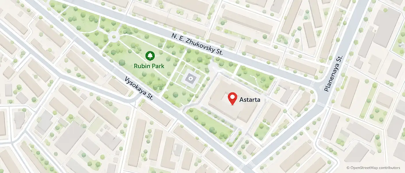 Location map of Astarta in Saratov